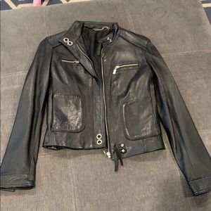 Italian womens leather jacket